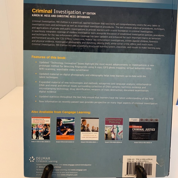 Criminal Investigation by Wayne W. Bennett, Kären M. Hess and Christine Hess - Picture 2 of 15